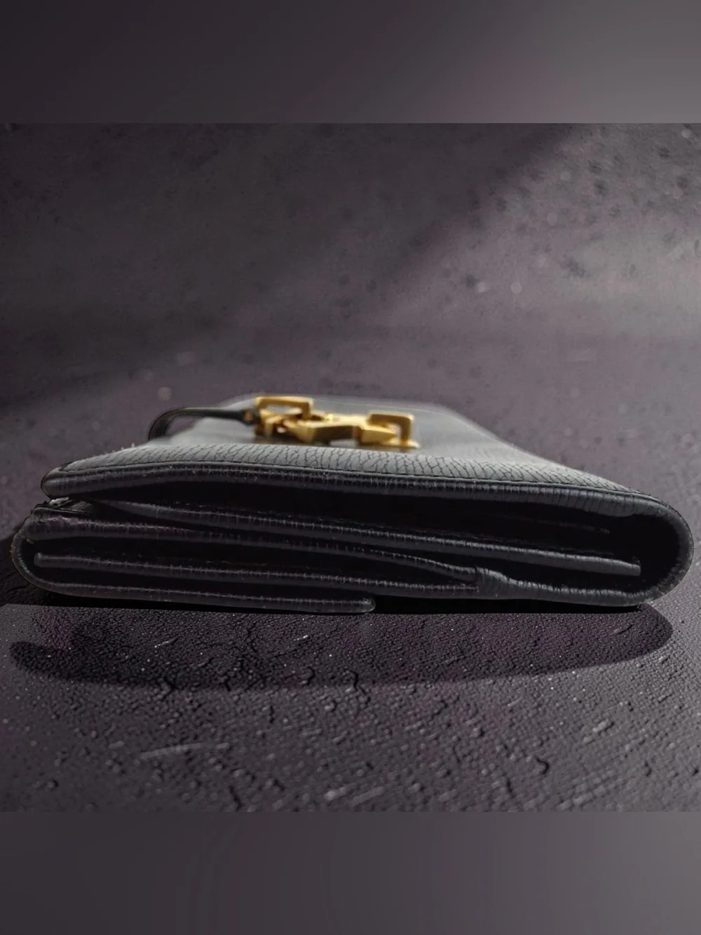 GUCCI Jackie Grained Leather Continental Wallet 🤩🖤 - Picture 12 of 13